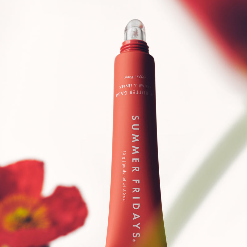 Lip Butter Balm Poppy Hydrating Tinted Lip Moisturizer Soft Shine