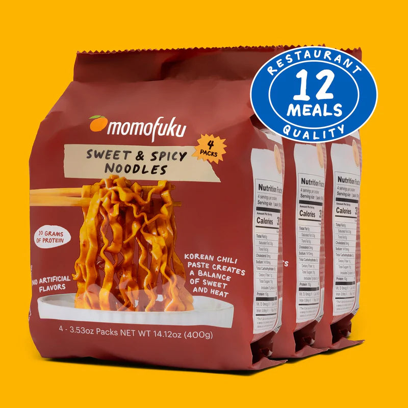 Sweet & Spicy Noodles 12 Pack Instant Gourmet Noodle Meal Variety Set