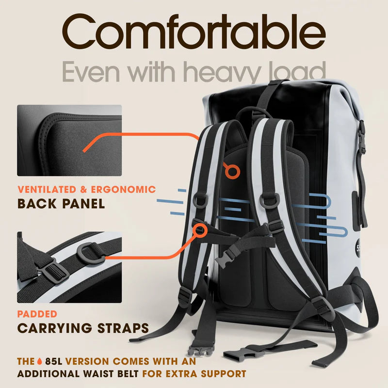 Summit Dry Bag Backpack 35L/55L/85L – Waterproof Outdoor Pack