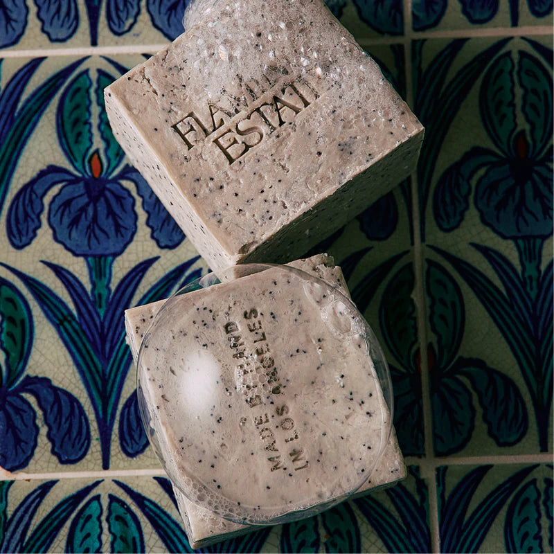 Morning Exfoliating Peppermint Soap Brick Refreshing Natural Bar Soap
