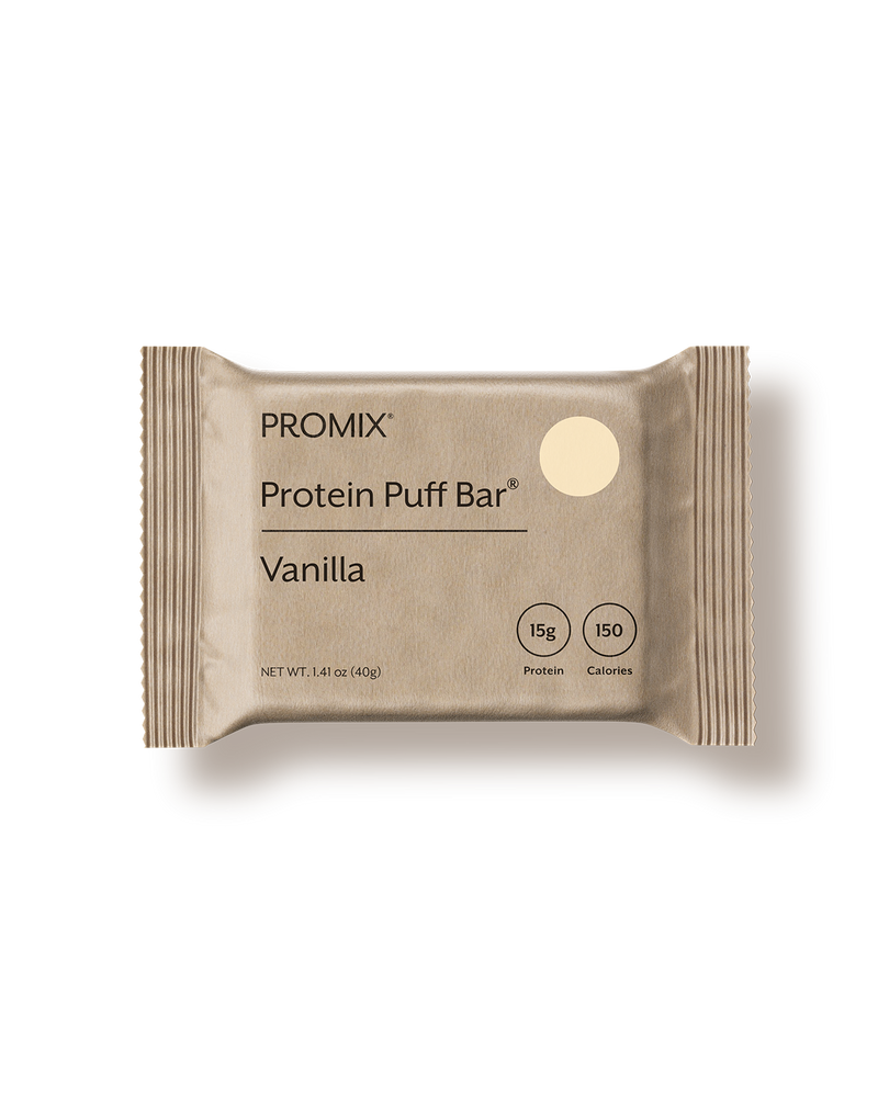 Vanilla Protein Puff Bars High Protein Snack Light Crispy Fitness Bar