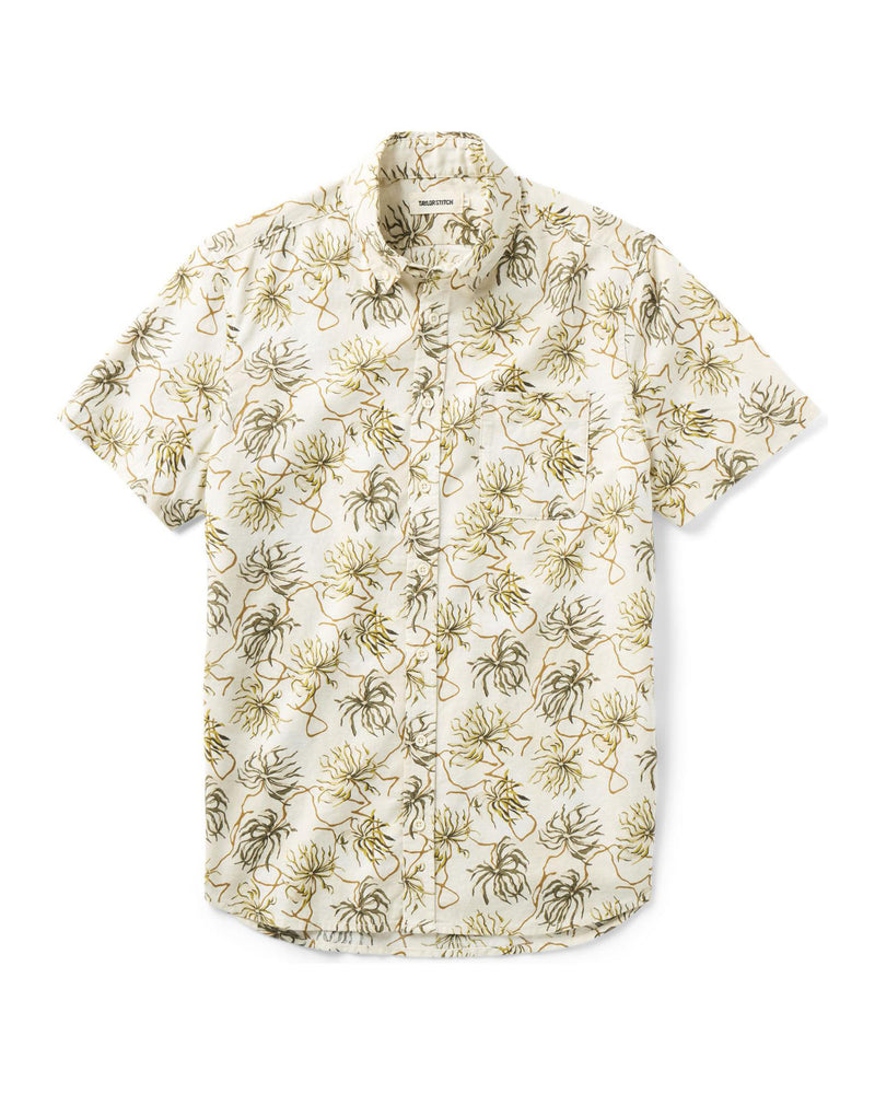 The Short Sleeve Jack in Dried Palms – Casual Button-Up Shirt