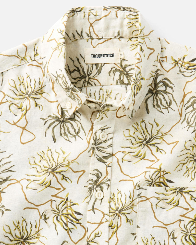 The Short Sleeve Jack in Dried Palms – Casual Button-Up Shirt