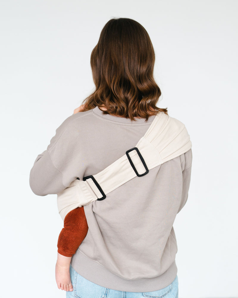 Qookie Go Hip Carrier – Cream Ergonomic Baby Hip Seat Carrier