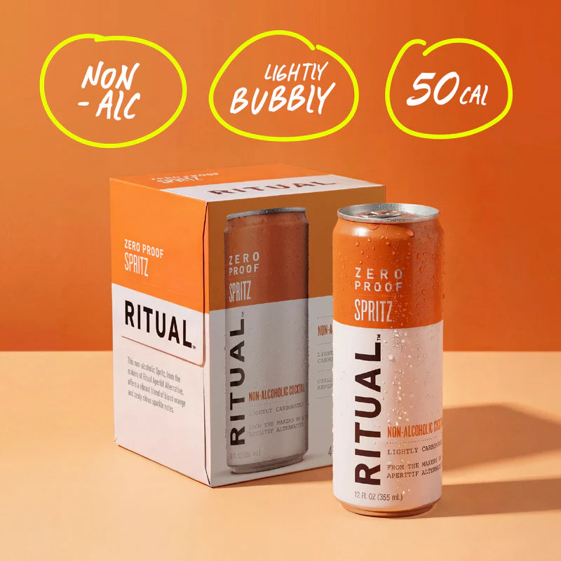 Non-Alcoholic Spritz Sparkling Citrus Aperitif Style Refreshing Beverage