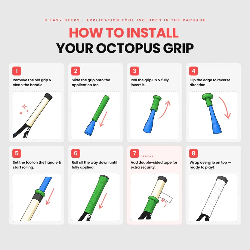 Octopus Tennis Undergrip – Comfort & Control Racquet Grip Base