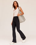 Fusion Ultra High Rise Flared Legging Pockets Black Stretch Activewear