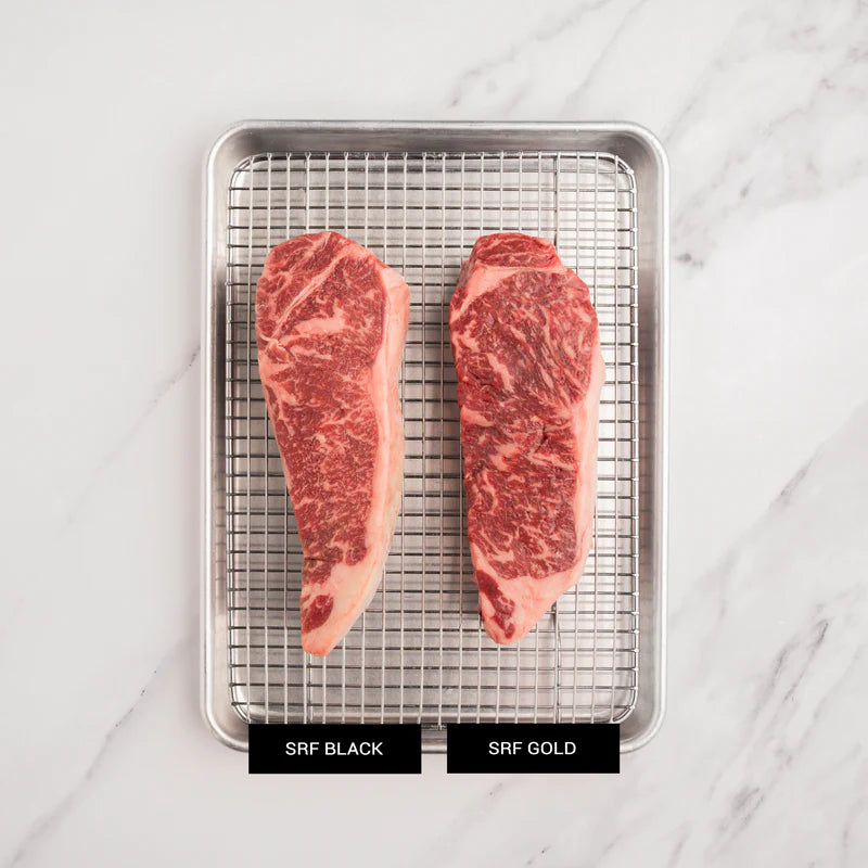 Wagyu New York Strip Steak Premium A5 Quality Rich Marbled Beef Cut