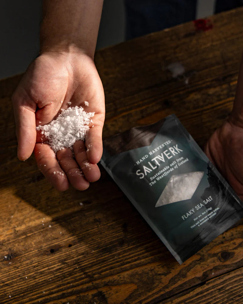 Flaky Sea Salt Pouch Premium Natural Finishing Salt for Cooking & Baking