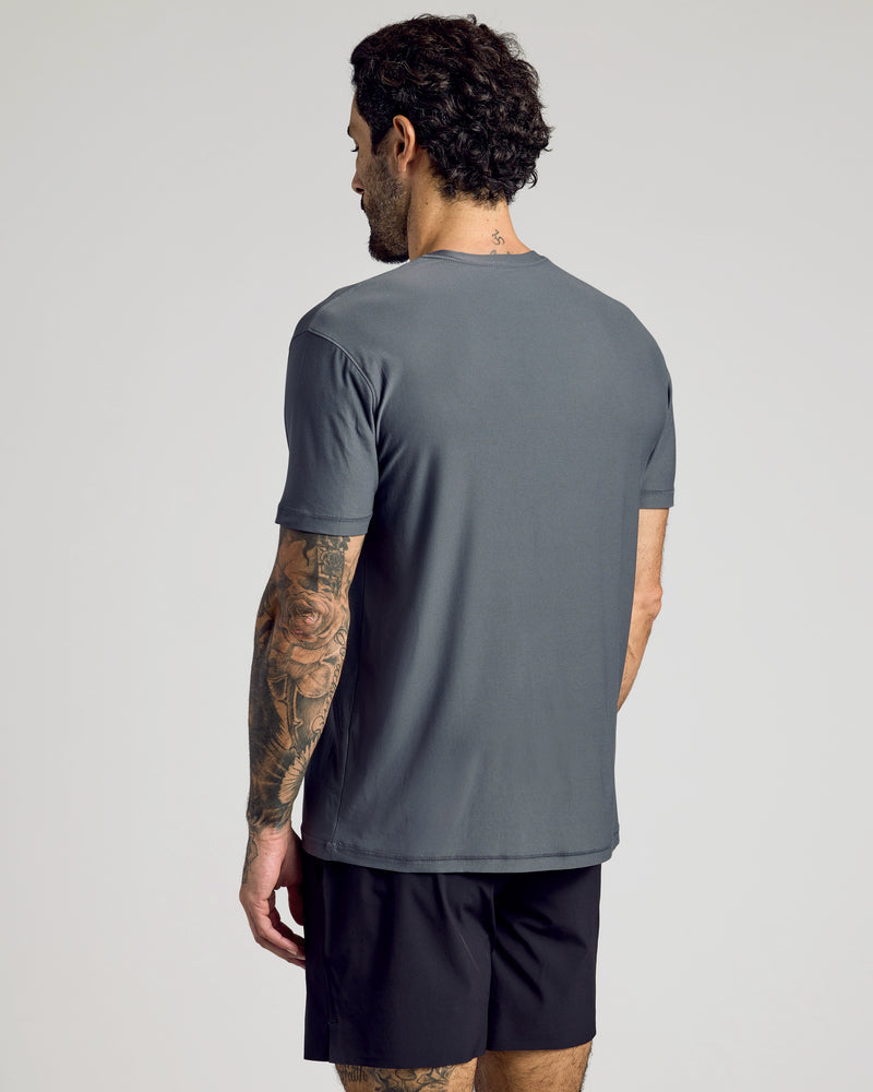 Carbon Active Crew Neck Tee – Lightweight Athletic Performance Shirt