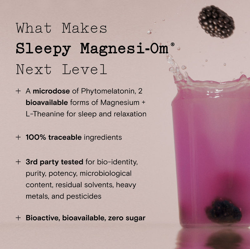 Sleepy Magnesi-Om Magnesium Sleep Powder Calm Relaxation Night Support