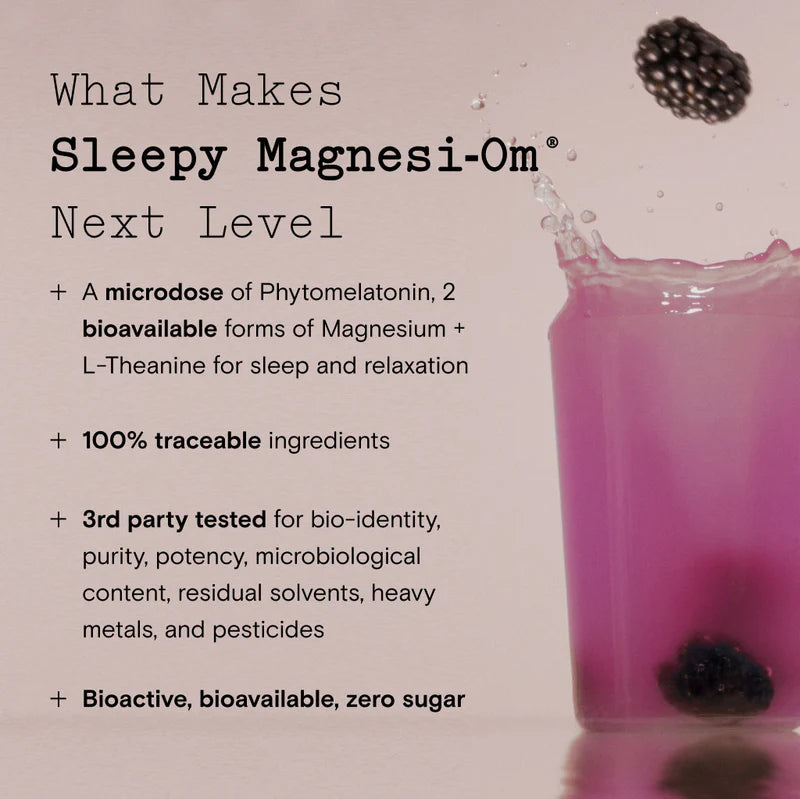 Sleepy Magnesi-Om Magnesium Sleep Support Powder Relaxation Nighttime Blend