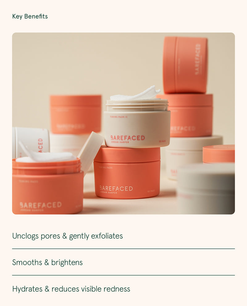 Toning Pads II Exfoliating Facial Pads Smooth Bright Clear Skin