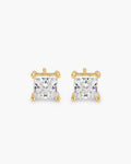 Square Stud Earrings Gold – Elegant Minimalist Everyday Jewelry