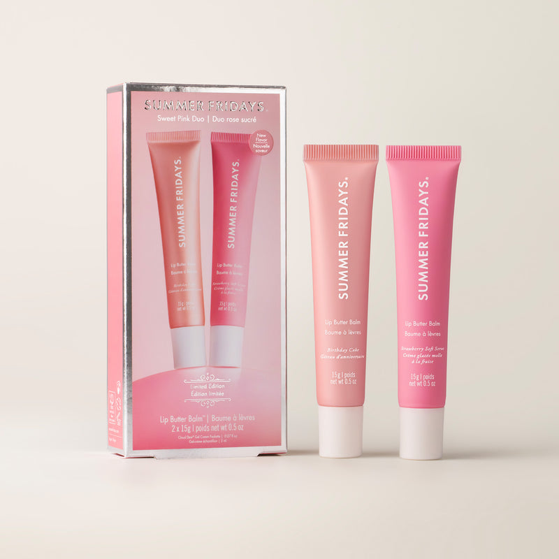 Sweet Pink Duo Beauty Set Soft Glam Skincare Makeup Gift Bundle