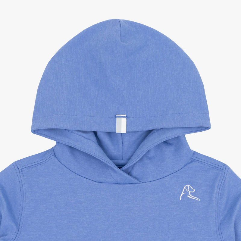 Lil Hesi Performance Hoodie Heather Lavender Blue Athletic Pullover