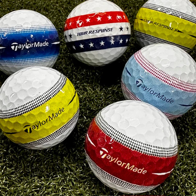 TaylorMade Tour Response Stripe Multi-Color Used Golf Balls