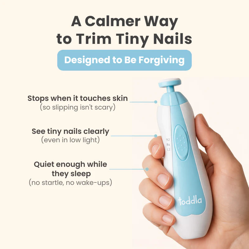 Toddla Baby Nail Trimmer Safe Electric Nail Care Grooming Tool for Infants