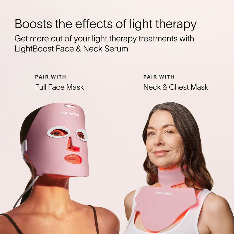 Light Therapy Boosting Face & Neck Serum – Hydrating Anti-Aging Care
