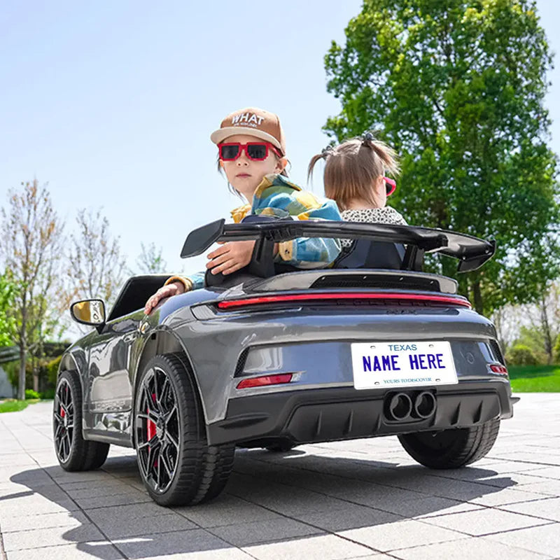 Custom Kids Ride-On Car License Plate Personalized Vehicle Name Plate