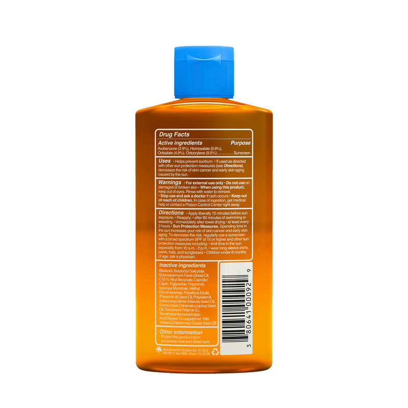 Chardonnay Oil SPF 30 Hydrating Sun Protection Body Oil 3.4 oz