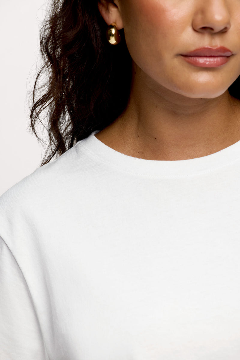 Vintage Cotton Everyday T-Shirt White Classic Soft Casual Comfort Tee