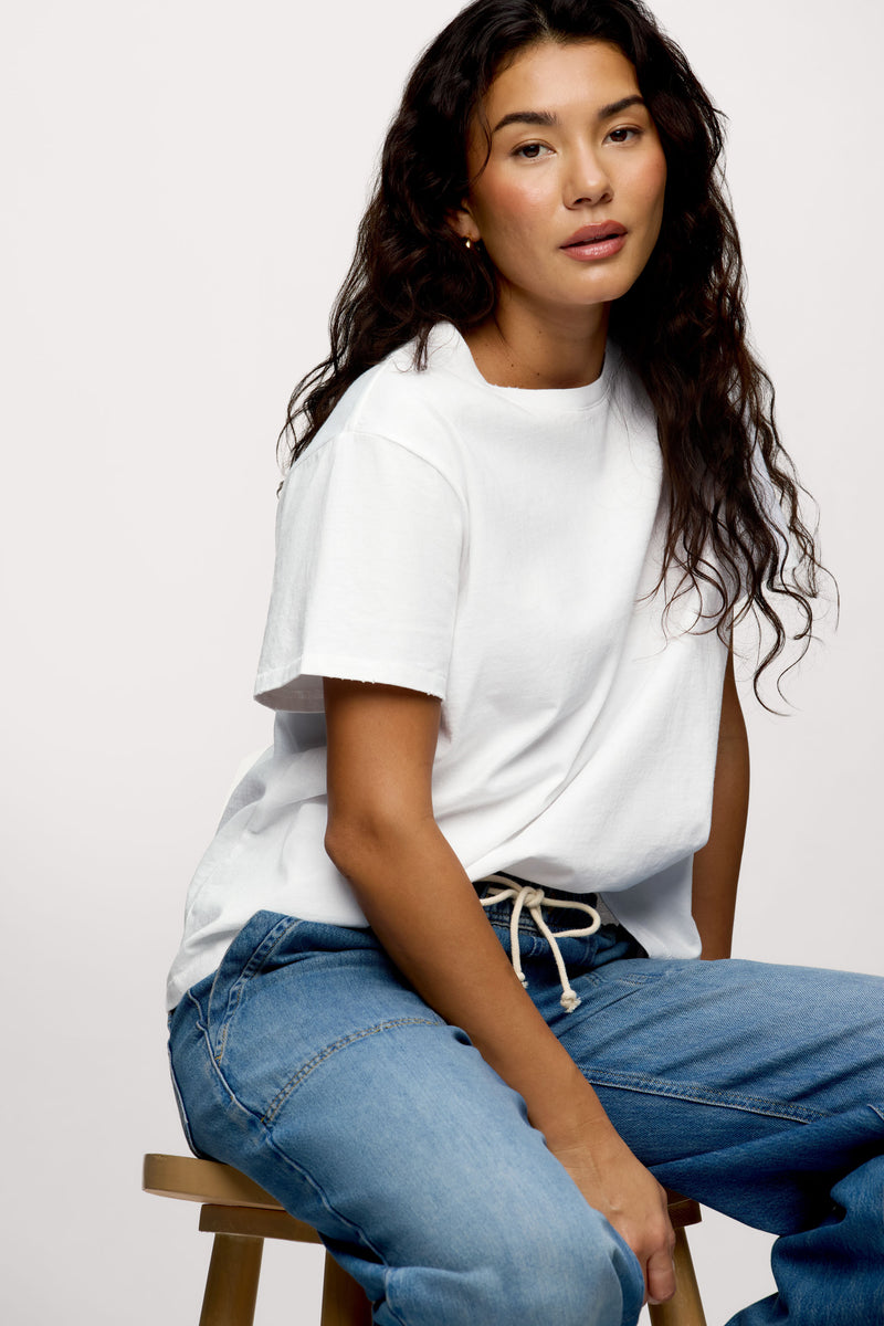 Vintage Cotton Everyday T-Shirt White Classic Soft Casual Comfort Tee