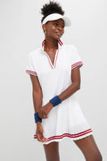 White Performance Jersey Beatrice Tennis Dress – Women's Court Dress