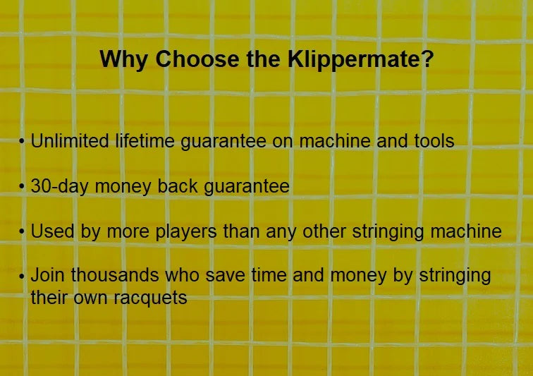 Klippermate Stringing Machine – Tennis & Racquet Stringing System