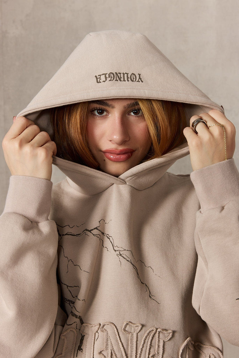 W536 Illumin-ATE Hoodie Graphic Fleece Pullover Cozy Casual Streetwear