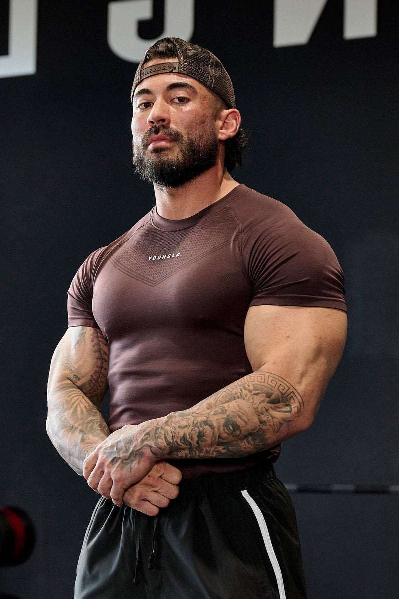 SuperVillain 475 Compression Tee Performance Athletic Fit Training Shirt