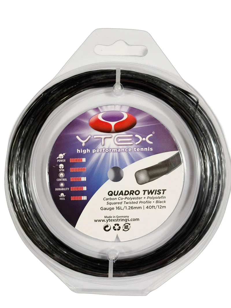 Quadro Twist Black Set – Premium Performance Paddle & Racquet Grip Set