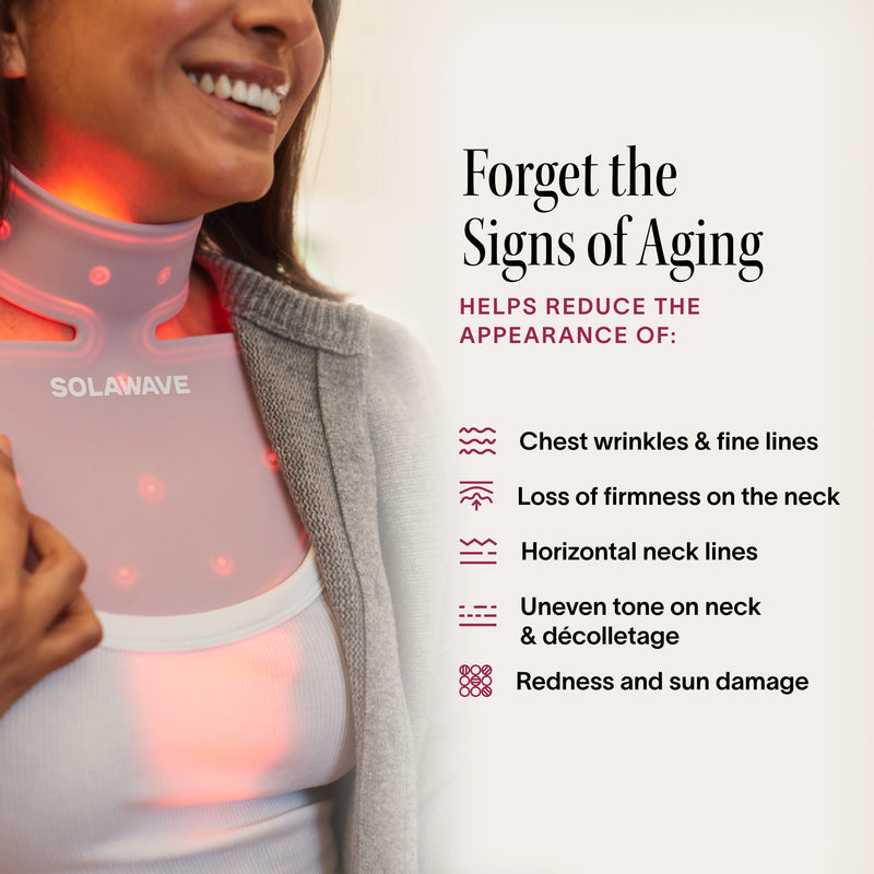 Neck Chest Pro Light Therapy Mask LED Skin Rejuvenation Anti Aging