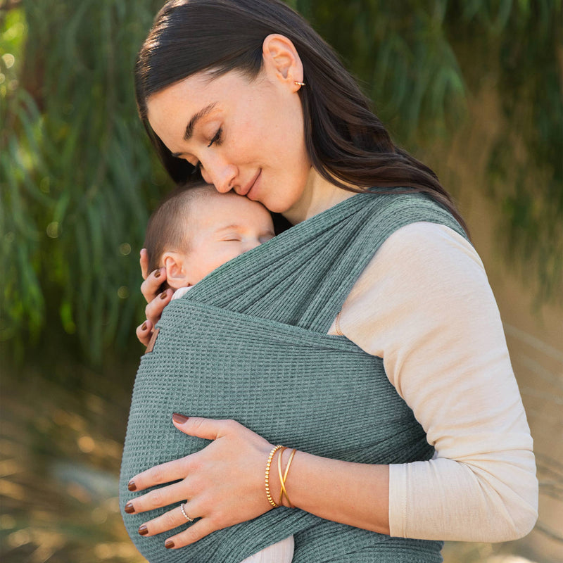 MOBY Waffle Knit Baby Wrap – Saguaro Soft Stretch Carrier