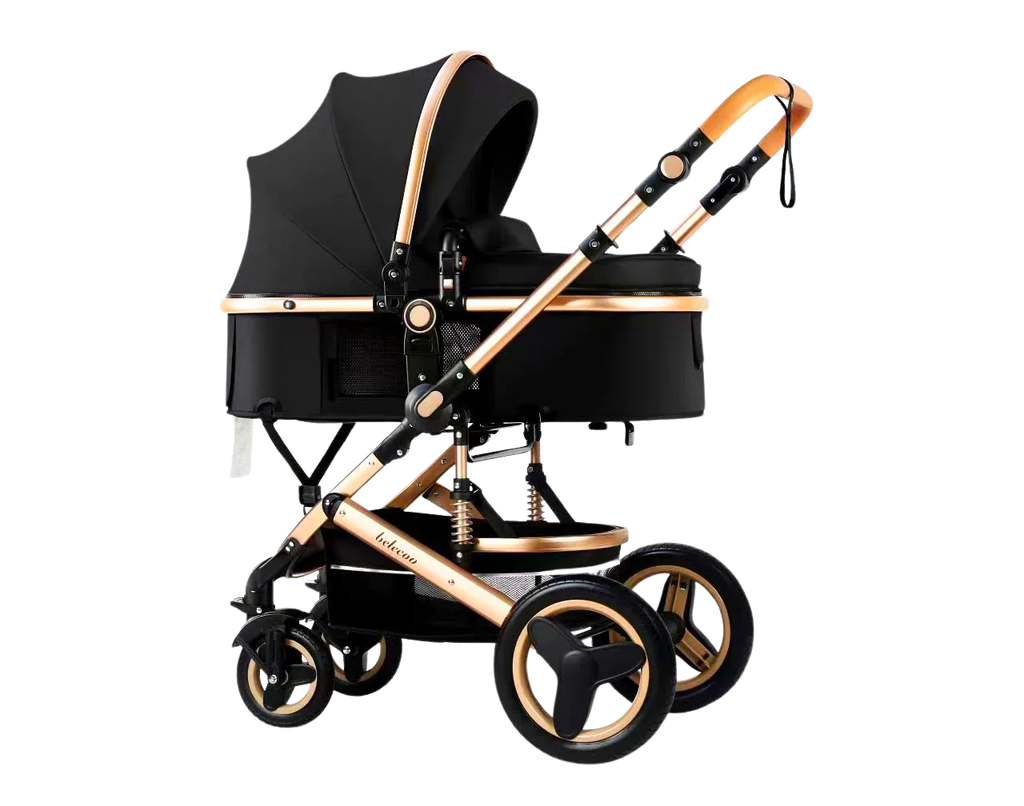 2-in-1 Baby Stroller | Lightweight, Foldable & 4-Wheel Travel Design