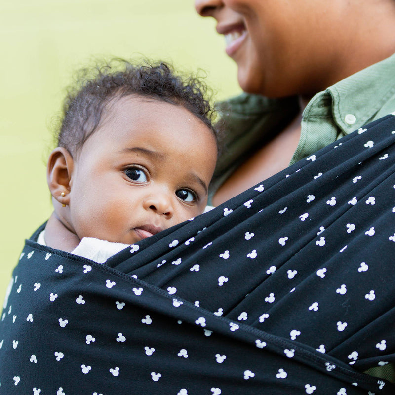Moby x Disney Micro Mickey Baby Wrap | Featherknit Soft Carrier