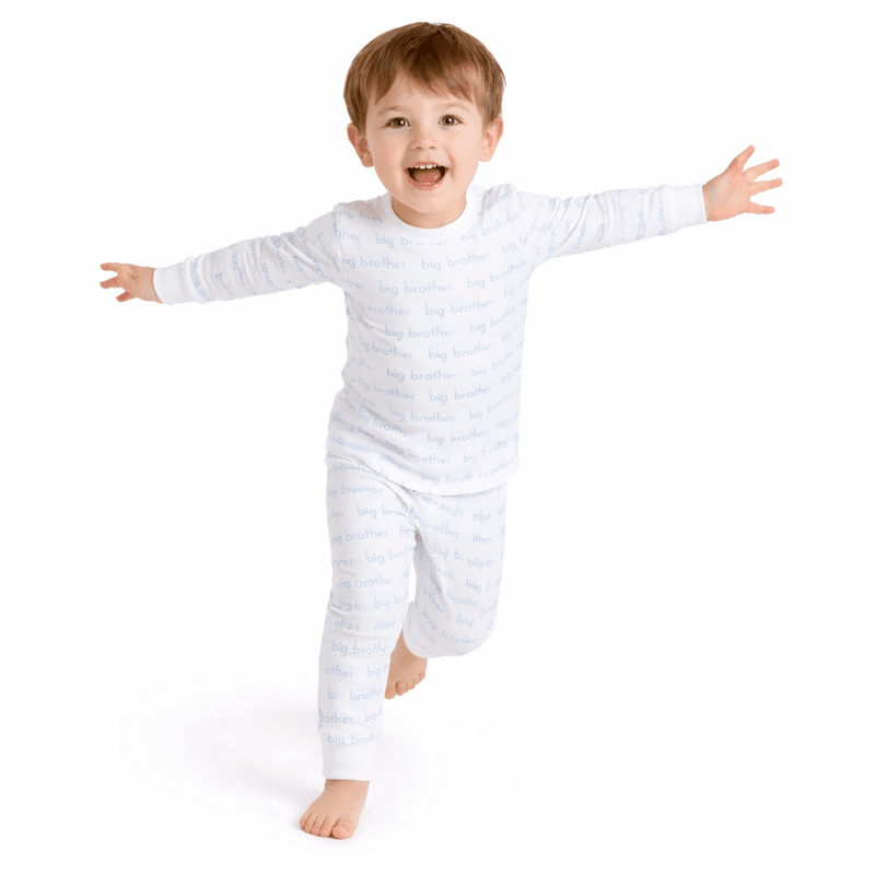 Big Brother Print Long Pajamas – Kids Comfortable Sleepwear Set