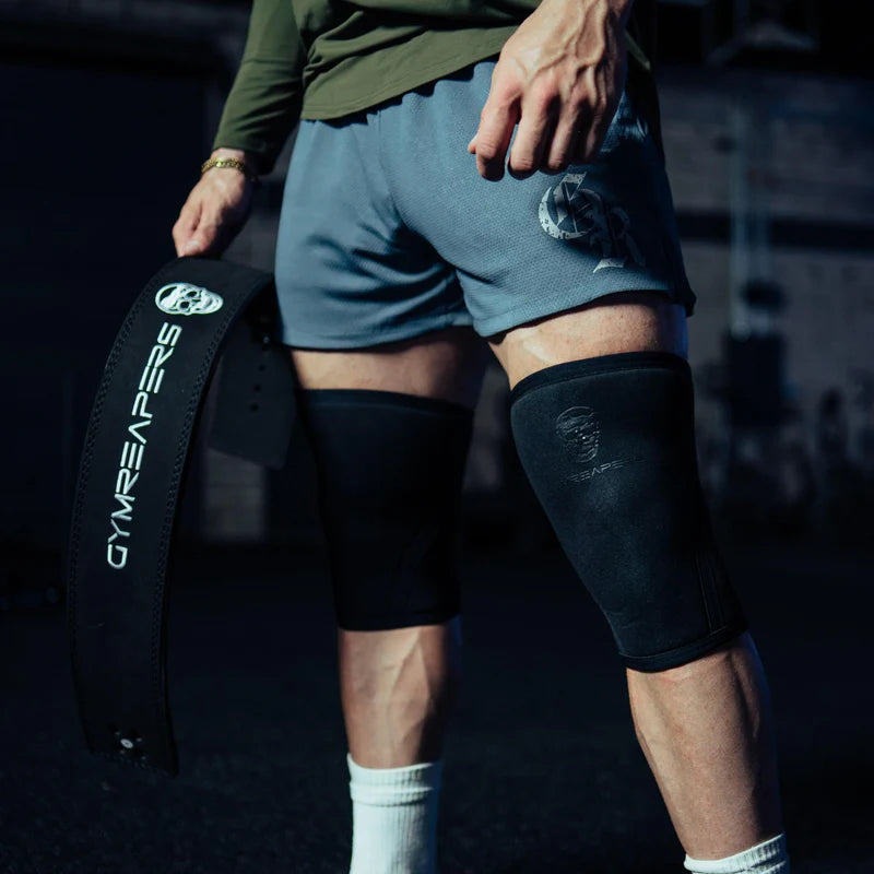7MM Knee Sleeves Black/Black – Compression Support for Training