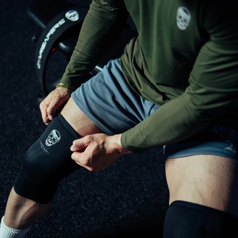 7MM Knee Sleeves Black/Black – Compression Support for Training