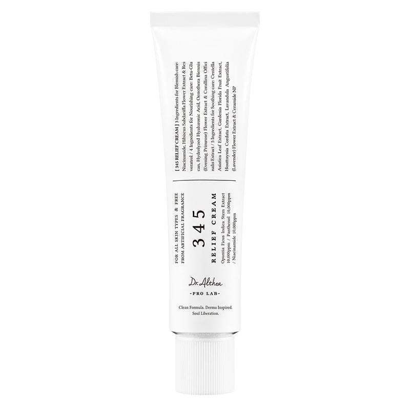 345 Relief Cream 50ml – Soothing Hydrating & Skin Barrier Repair Cream