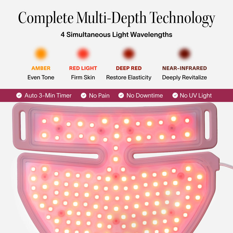 Neck Chest Pro Light Therapy Mask LED Skin Rejuvenation Anti Aging