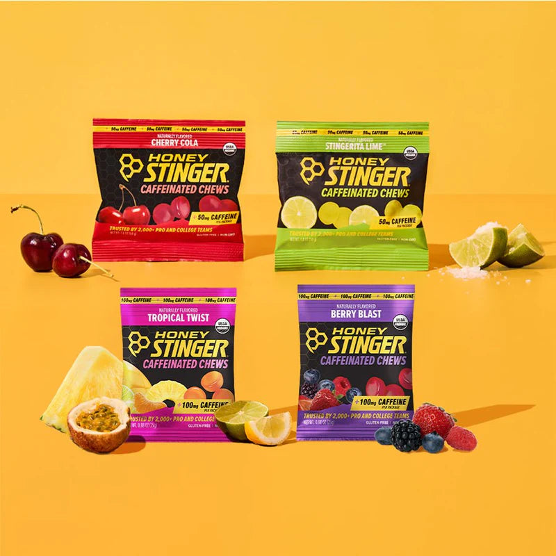 Caffeinated Energy Chew Variety Pack of 12 – Sports Energy Snacks