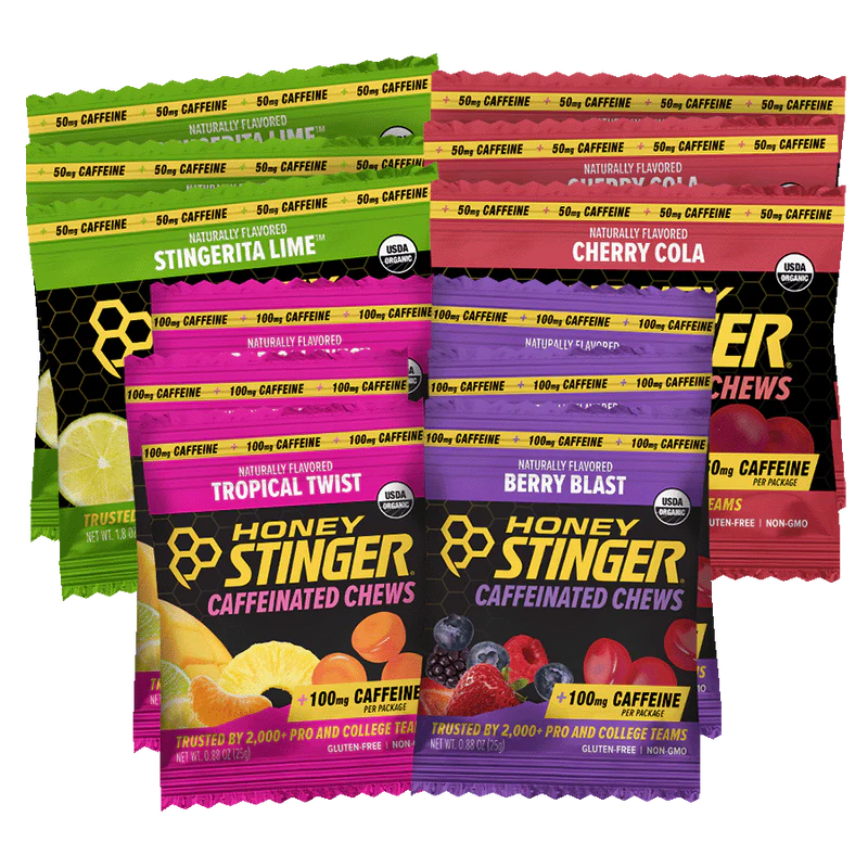 Caffeinated Energy Chew Variety Pack of 12 – Sports Energy Snacks