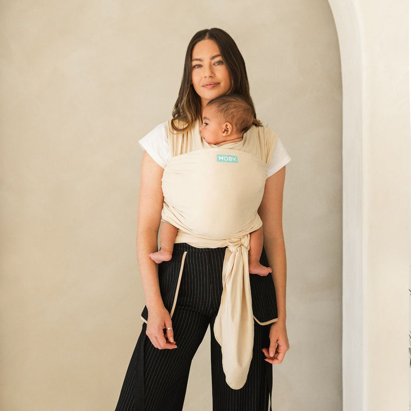 Moby Classic Baby Wrap – Sand Dollar Soft Infant Carrier