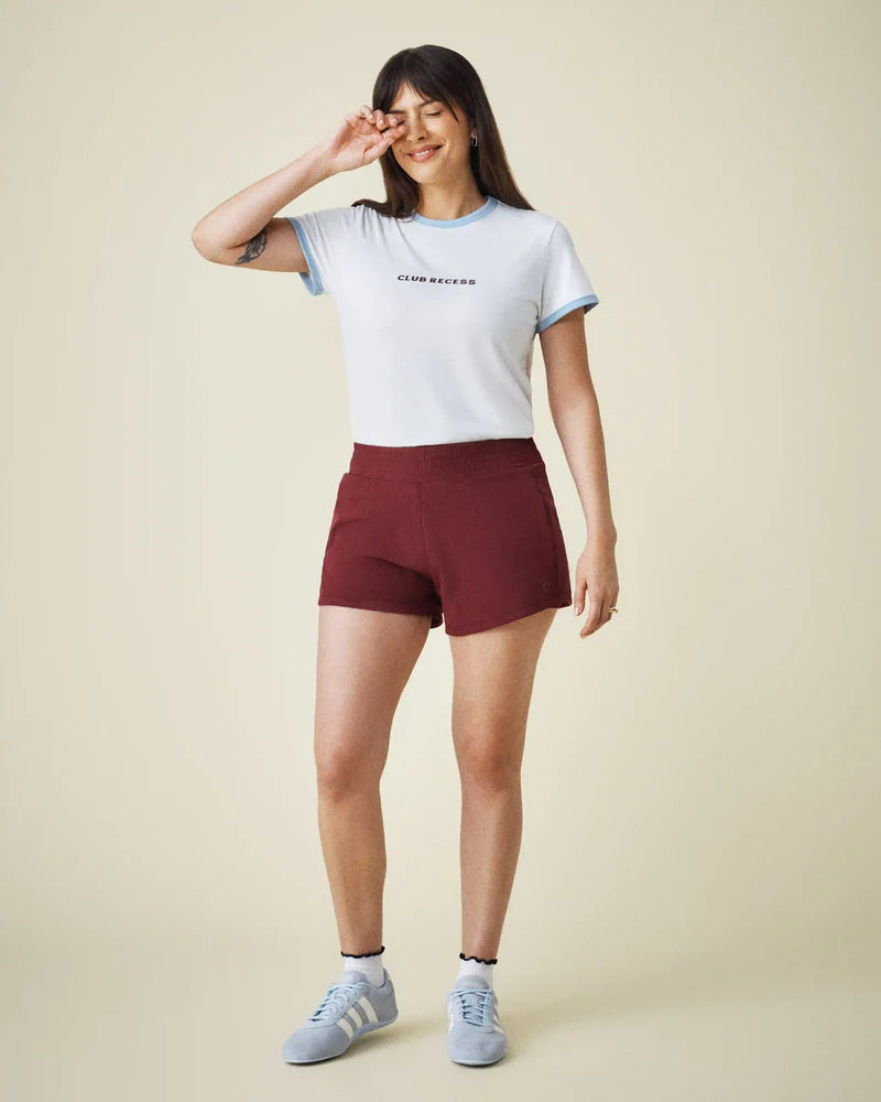 Club Recess Ringer Tee – Retro Style Casual Graphic T-Shirt