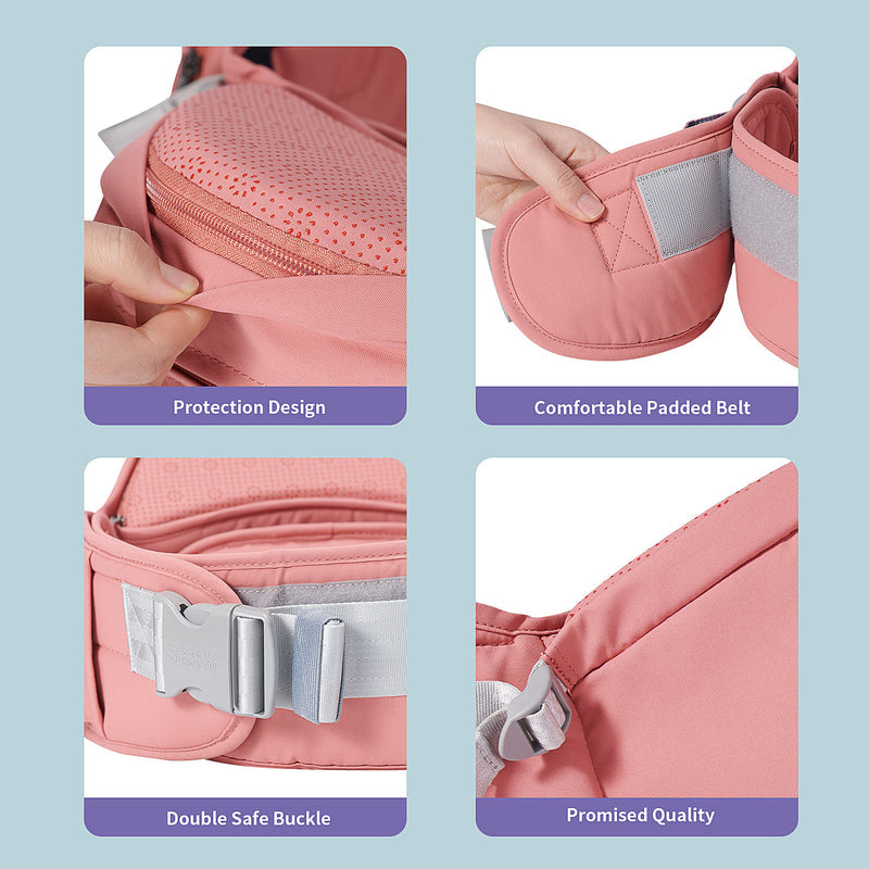Baby Hip Seat Carrier – Ergonomic Infant Waist Seat for Easy Carry