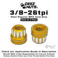 BILLET BMX Deez Nuts 12-Point Axle Nuts 3/8"-26 TPI (2-Pack)