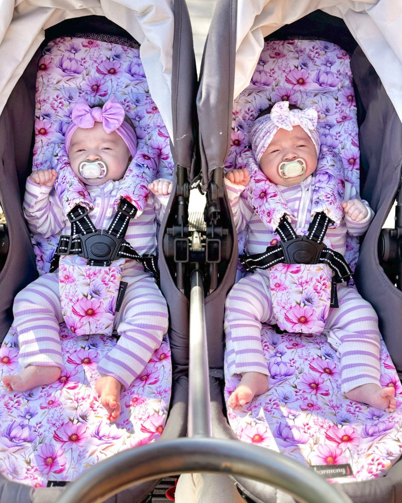 Double Pram Liner – Soft Comfortable Stroller Seat Cushion