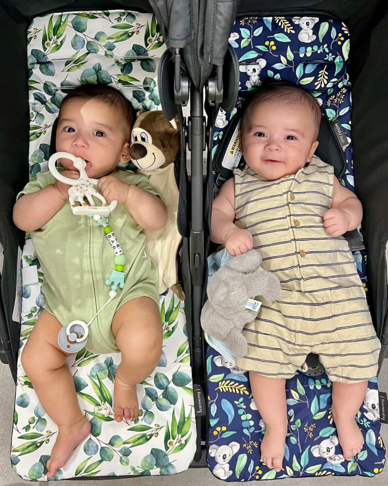 Double Pram Liner – Soft Comfortable Stroller Seat Cushion