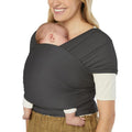 Ergobaby Aura Knit Baby Wrap – Soft Black Lightweight Carrier